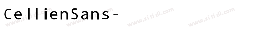 Cellien Sans字体转换